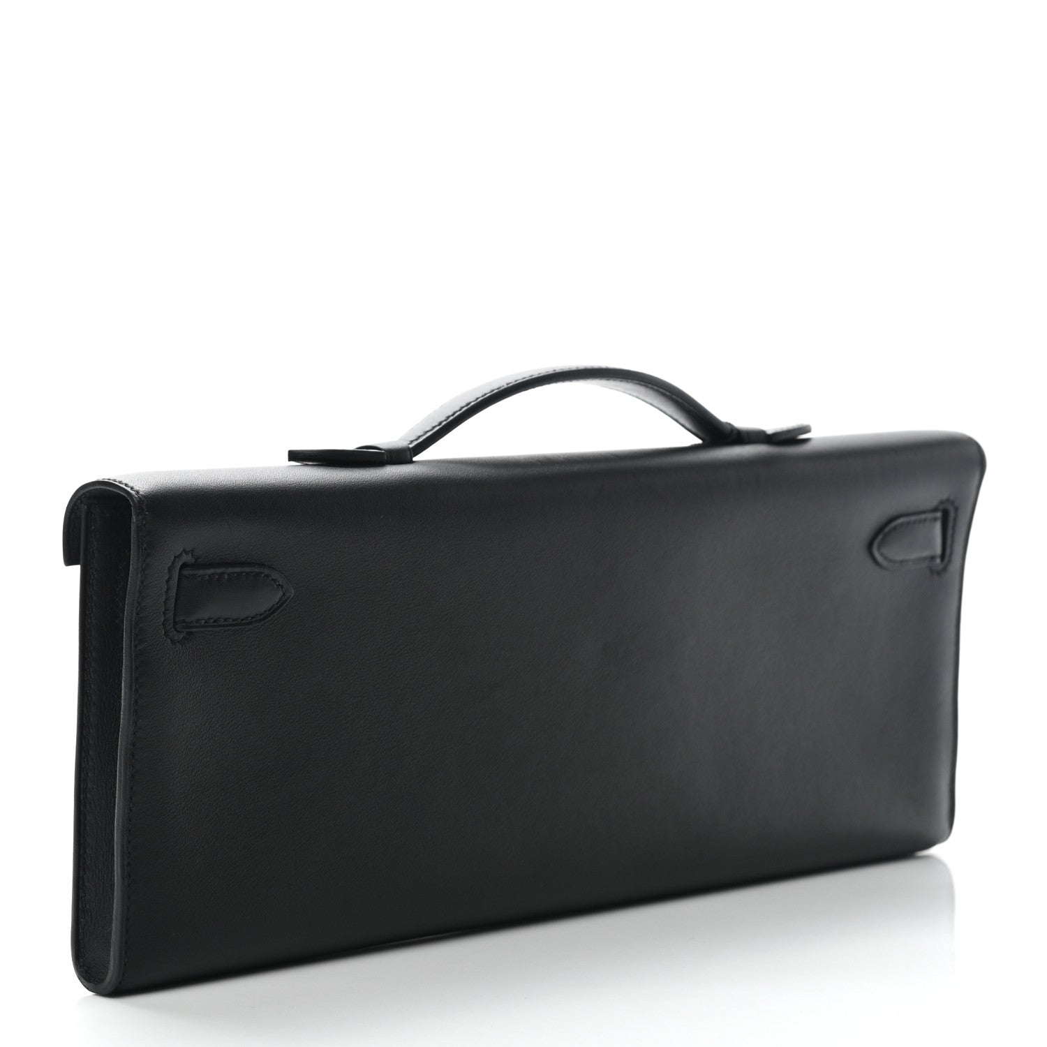 Hermes Swift Kelly Cut Clutch Pochette Black 2 of 10