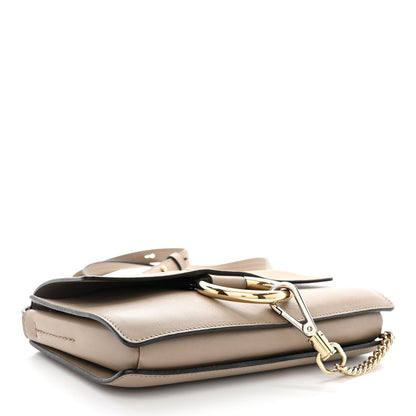 Chloe Suede Calfskin Small Faye Shoulder Bag Motty Grey 4 of 13