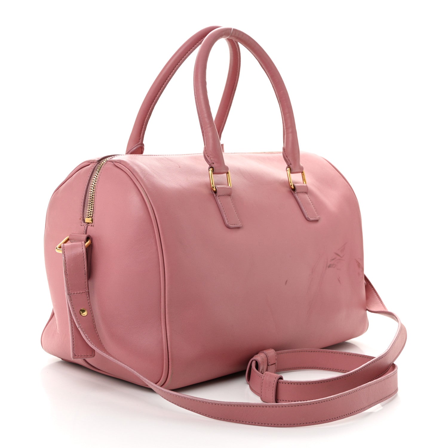 Saint Laurent Calfskin Classic Duffle 6 Pink 3 of 15