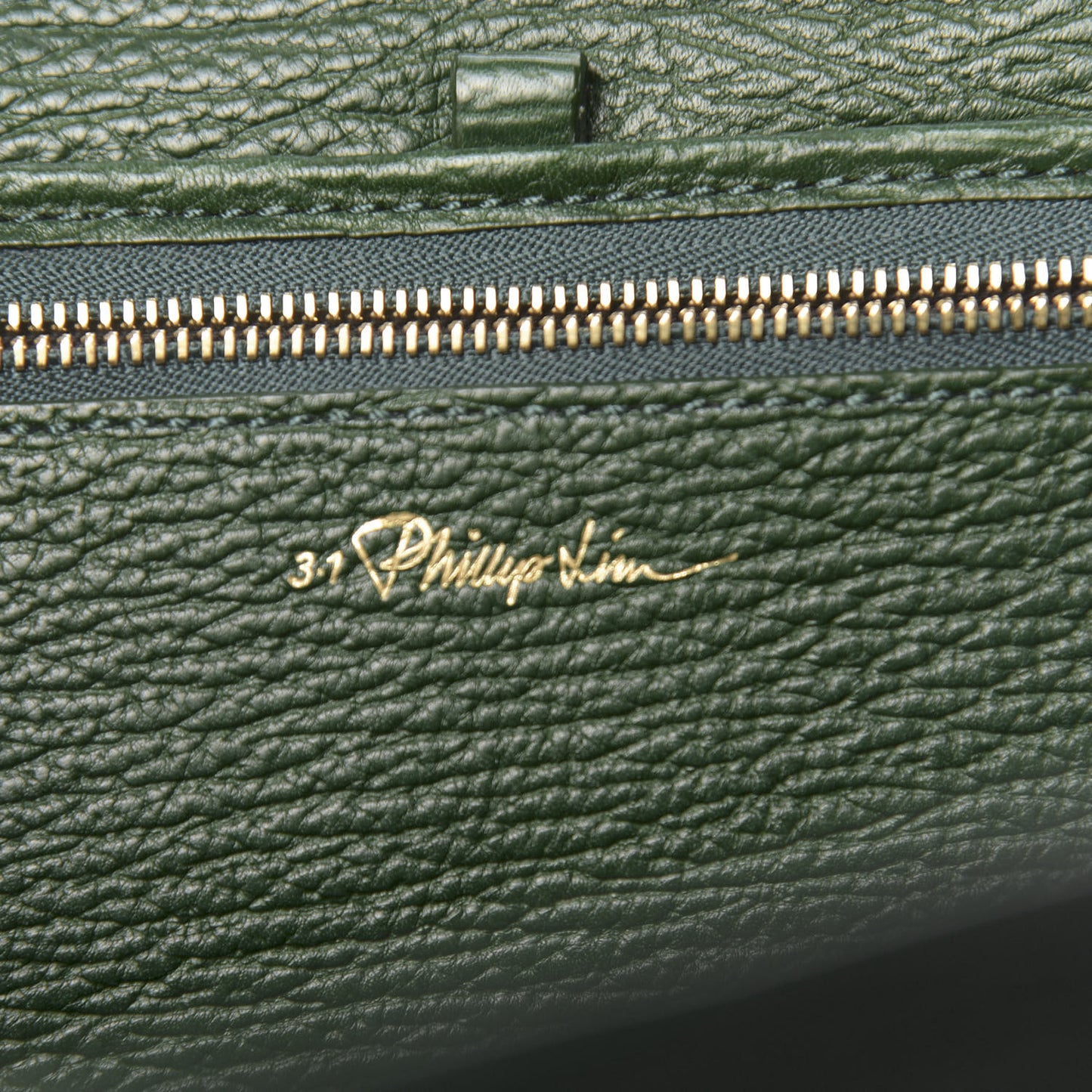 3.1 Textured Calfskin Medium Pashli Satchel Jade