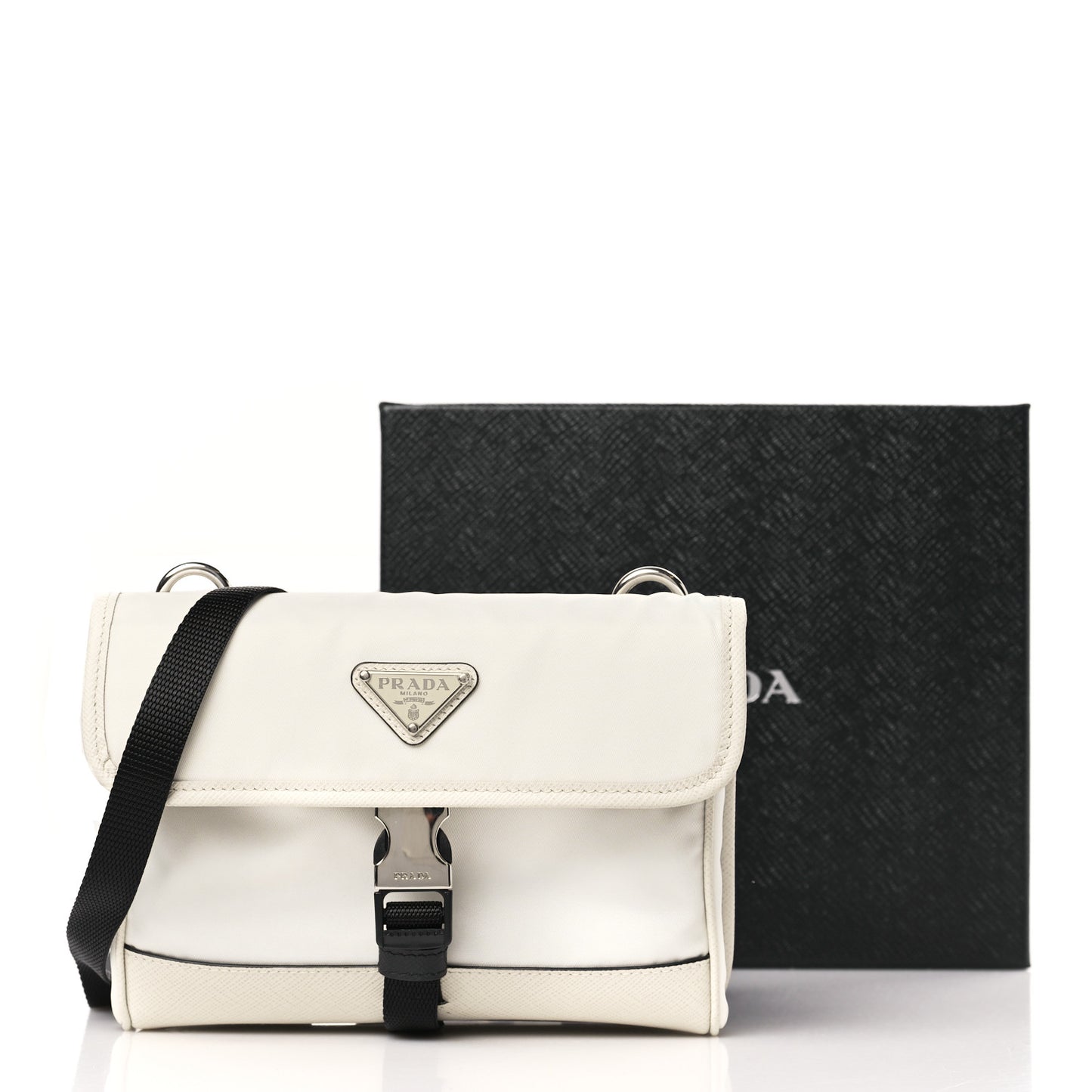 Re-Nylon Saffiano Smartphone Case Crossbody Talco