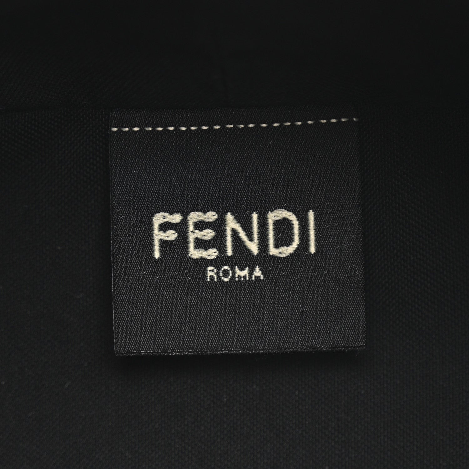 Fendi Vitello Dolce Elite Monster Eye Mini Roll Tote Black 6 of 9