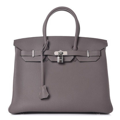 Hermes Togo Birkin 35 Etain 1 of 8