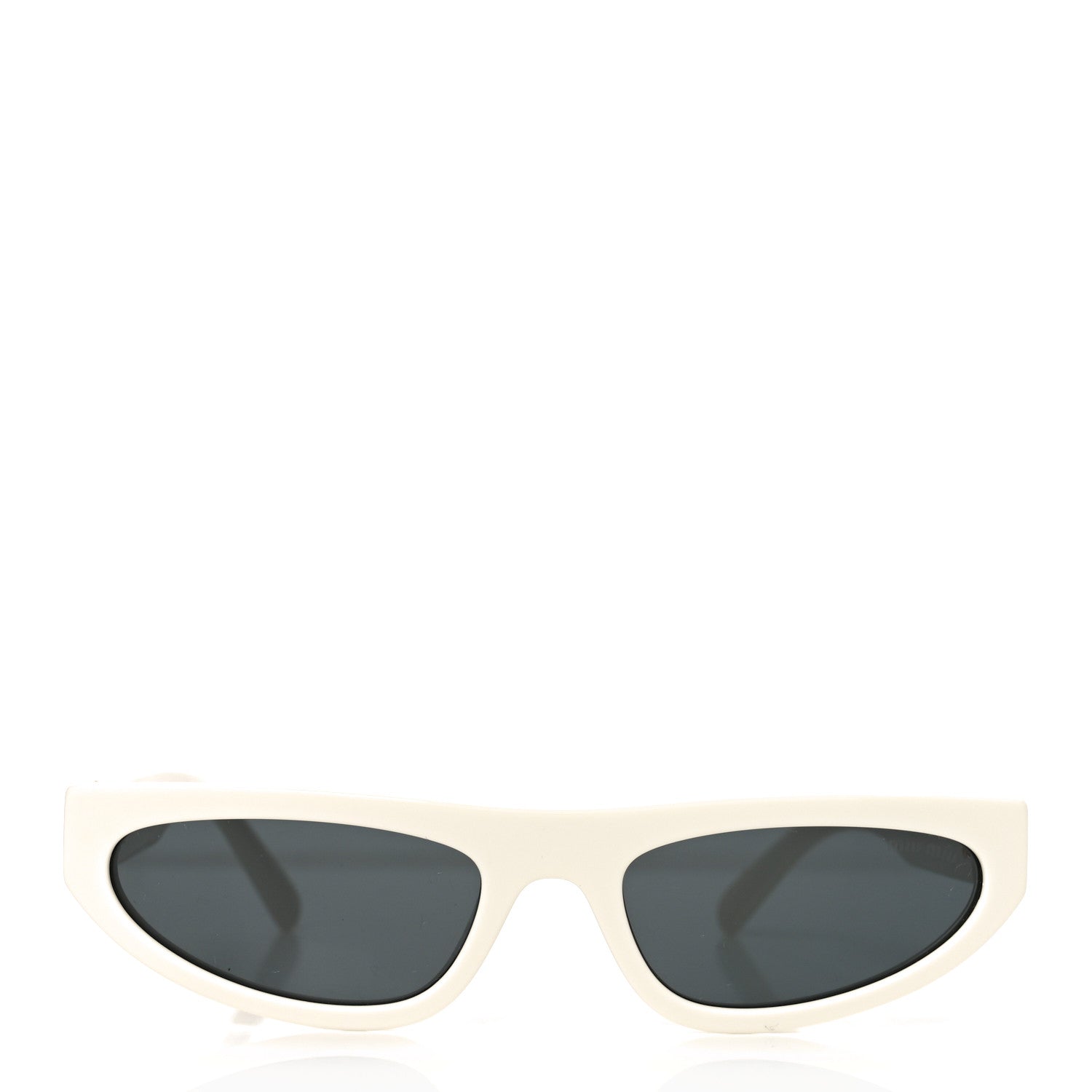 Miu Miu Acetate Glimpse Cat Eye Sunglasses SMU 07Z White 2 of 7