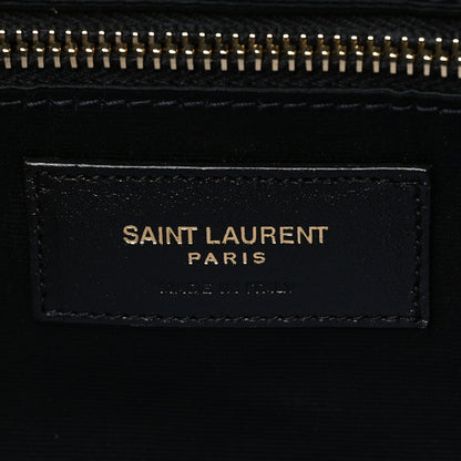Saint Laurent Lambskin Quilted Maxi Icare Shopping Tote Black 7 of 7