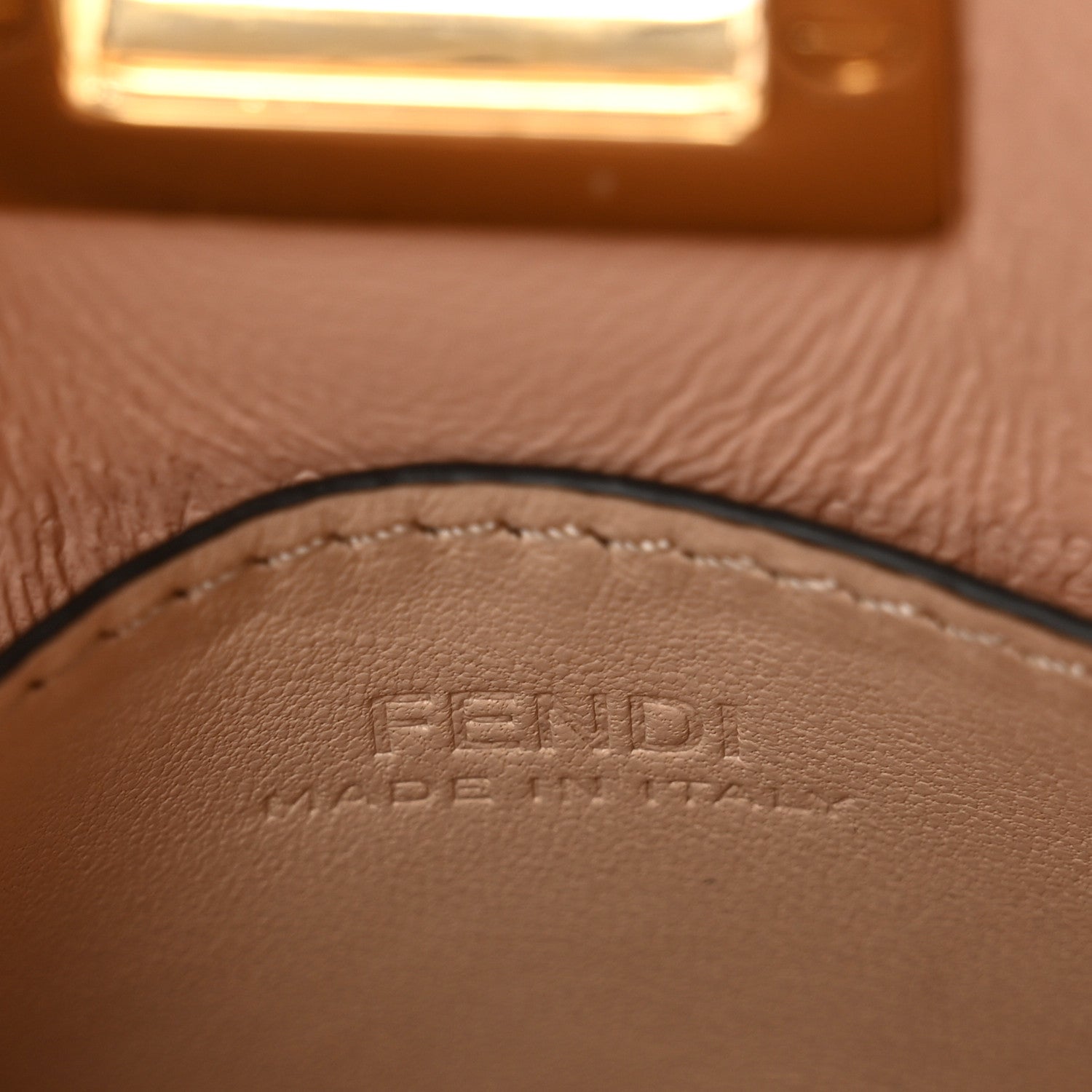 Fendi Nappa Sigma Pico Peekaboo Charm Poudre 6 of 7
