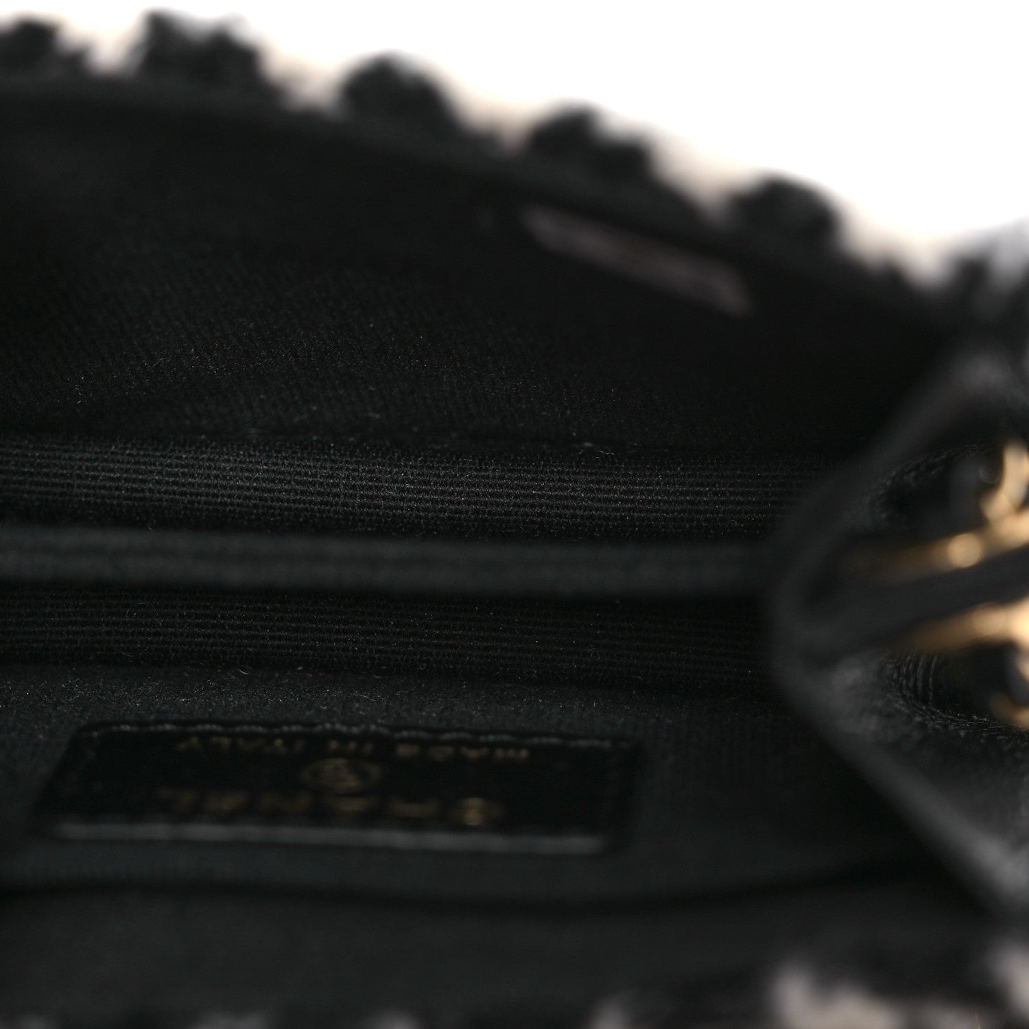 Chanel Tweed Houndstooth Quilted Mini Accordion Clutch With Chain White Black 5 of 13