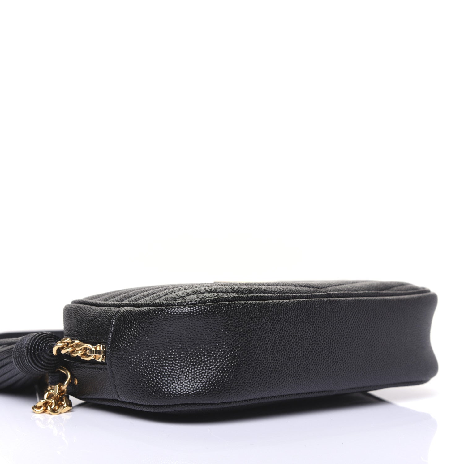 Saint Laurent Grain De Poudre Matelasse Monogram Mini Lou Camera Bag Black 4 of 15