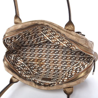 Gucci Monogram Small Princy Satchel Metallic 5 of 11