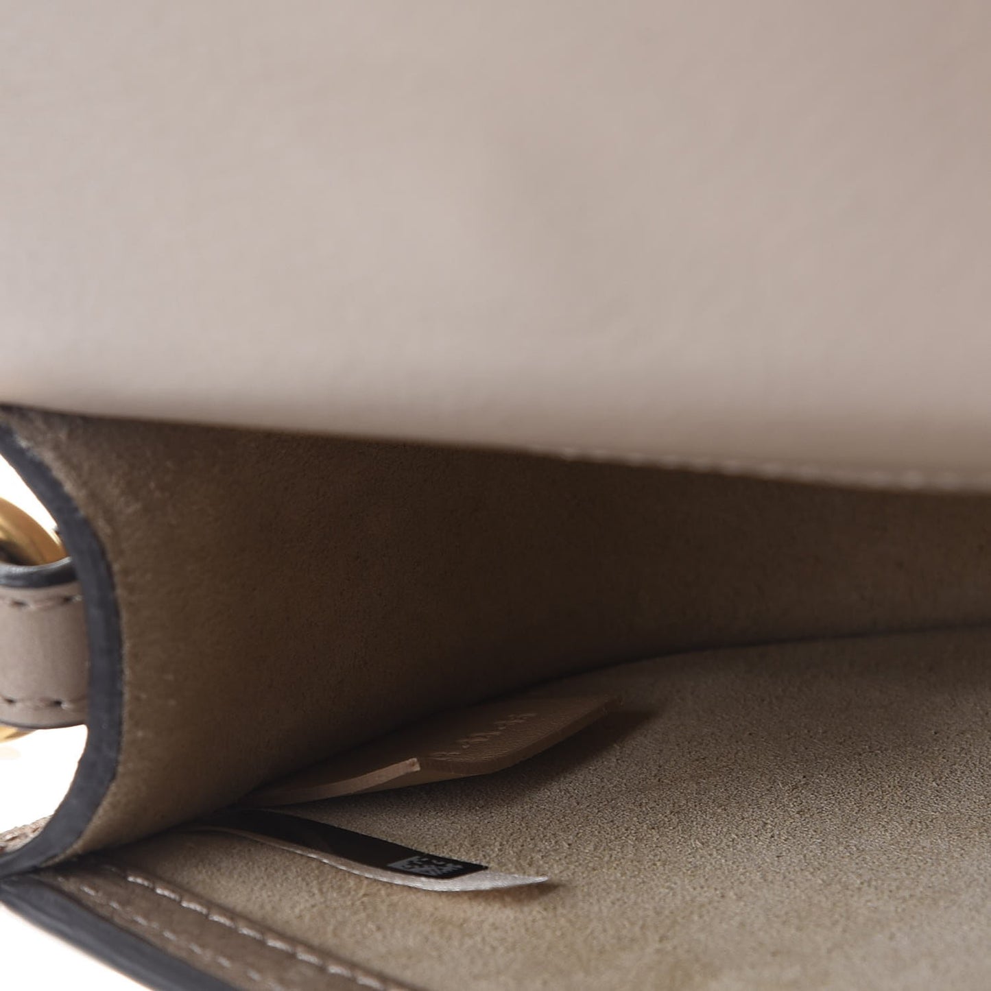 Calfskin Suede Small Nile Bracelet Bag Motty Grey