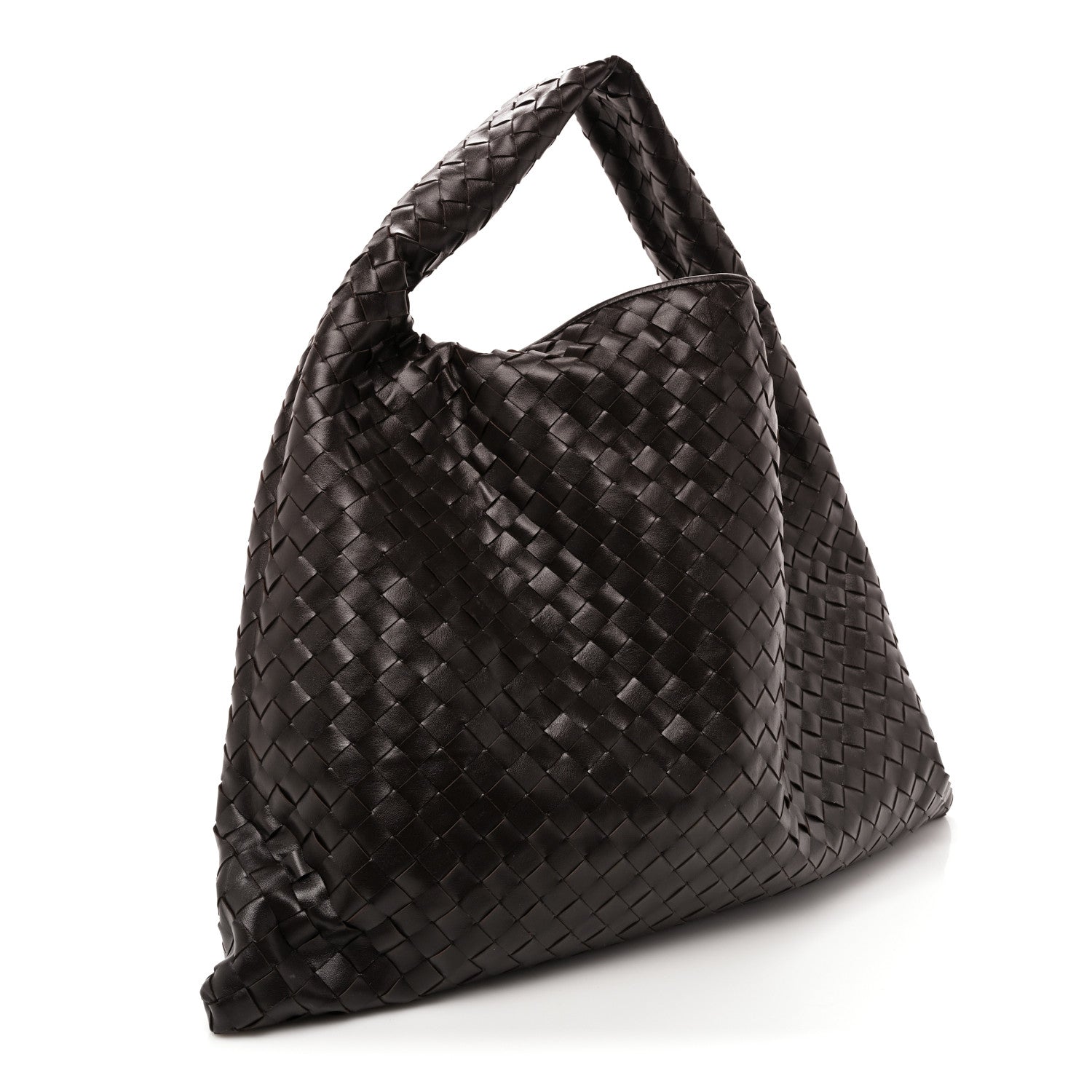 Bottega Veneta Calfskin Intrecciato Large Hop Ebano 3 of 8