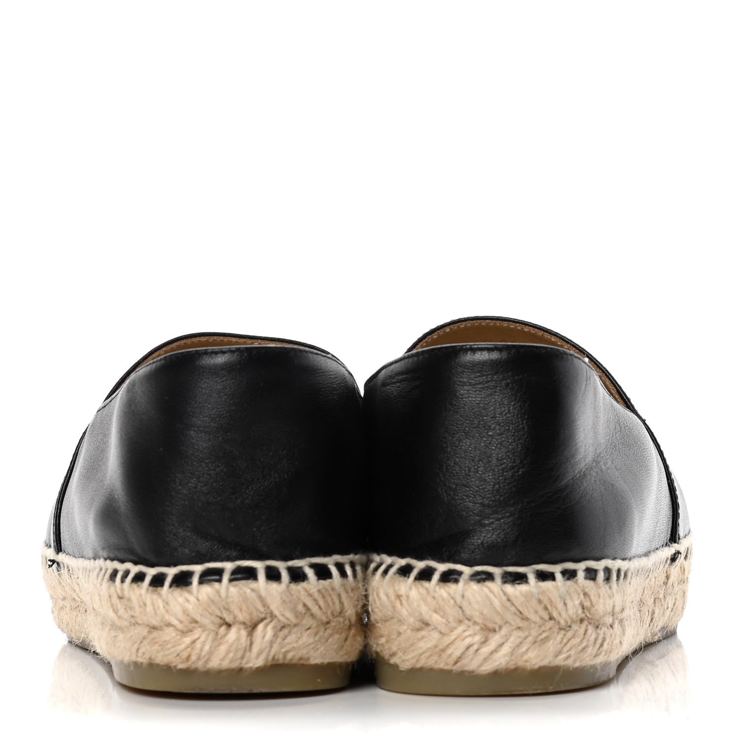 Chanel Lambskin CC Espadrilles 39 Black 6 of 10