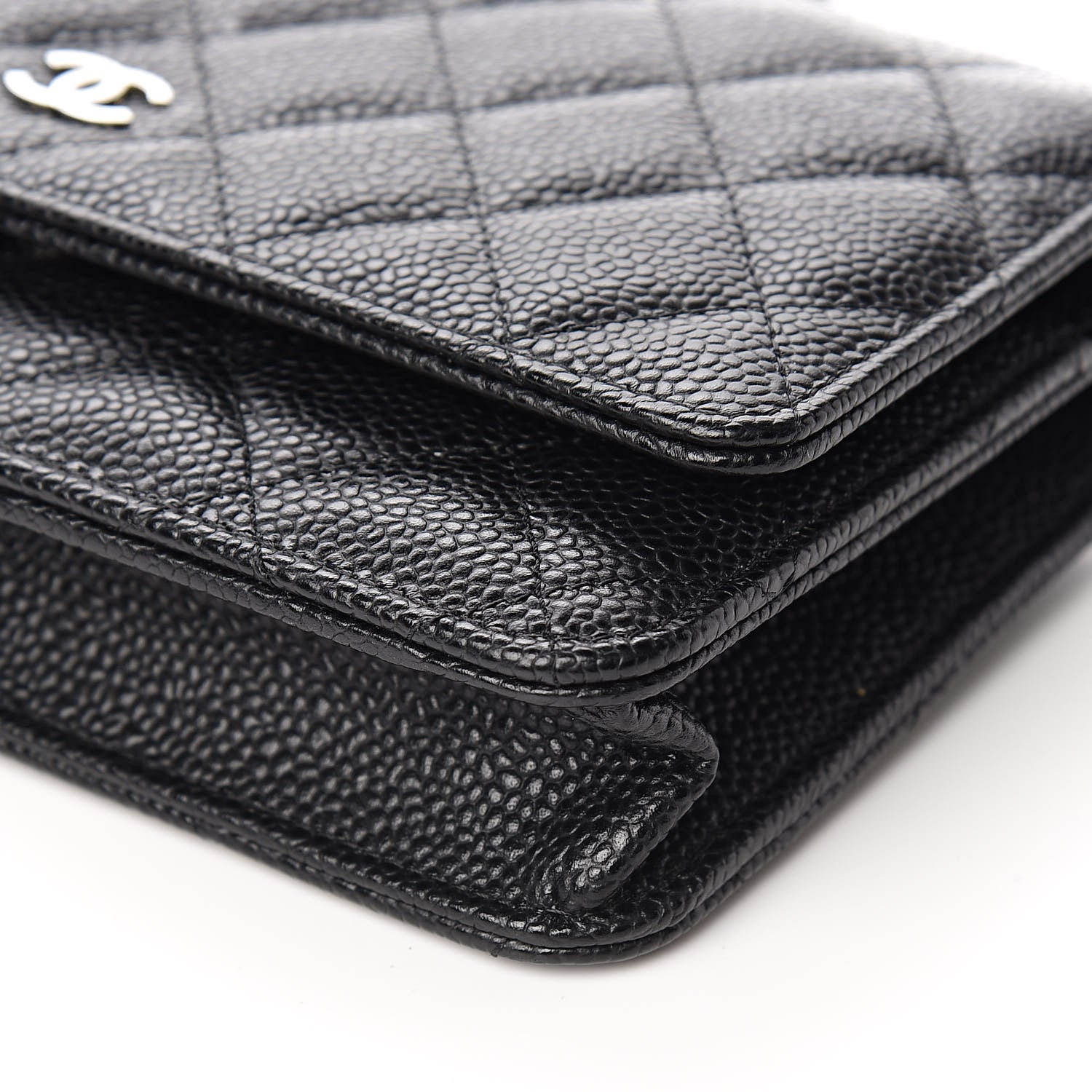 Chanel Caviar Quilted Wallet On Chain WOC Black 10 of 12