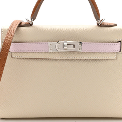 Hermes Epsom Mini Kelly Sellier 20 Craie Mauve Pale Gold 8 of 10