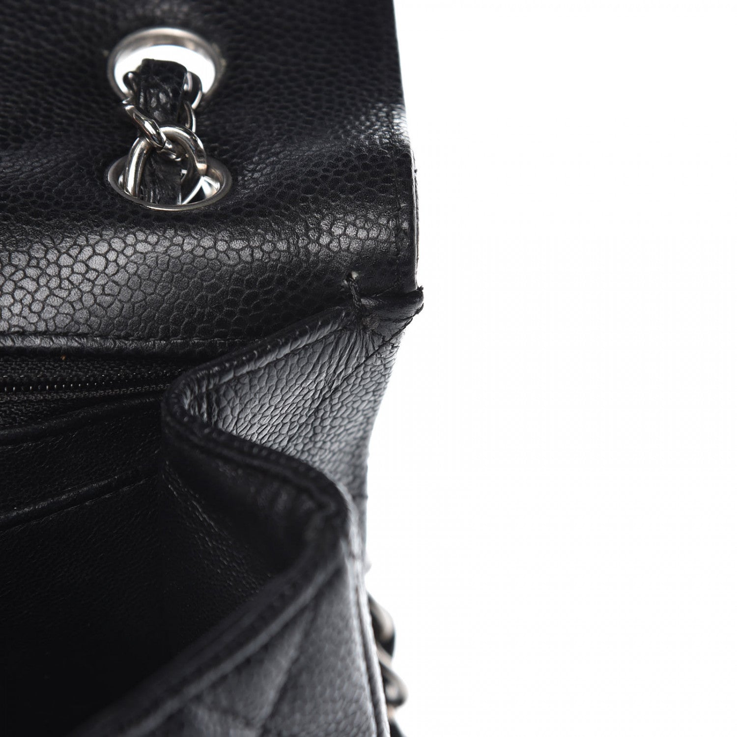 Chanel Caviar Quilted Maxi Single Flap Black 11 of 14
