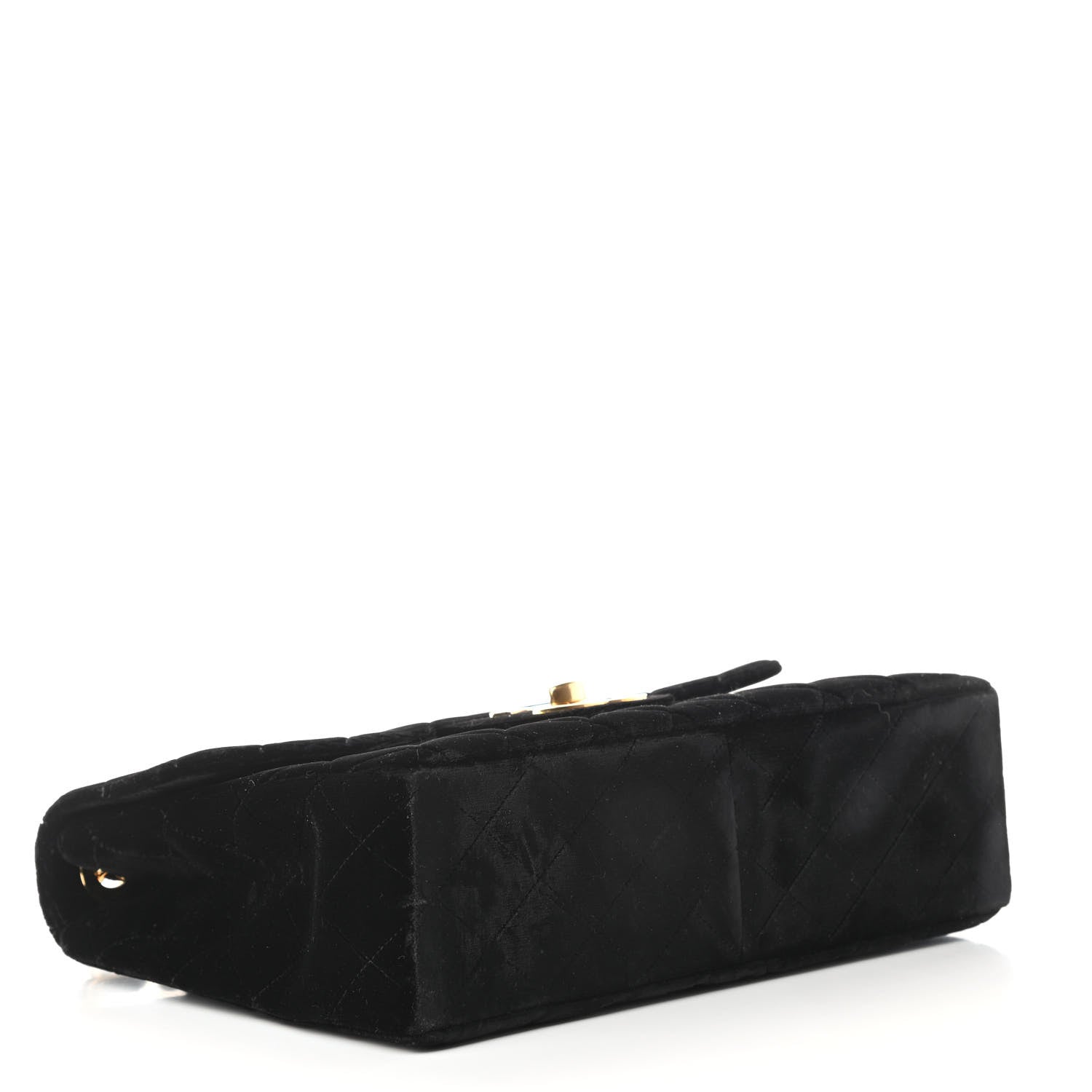 Chanel Velvet Quilted Jumbo Single Flap Black 5 of 20