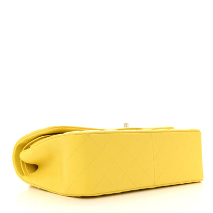 Chanel Caviar Quilted Jumbo Double Flap Yellow 4 of 11