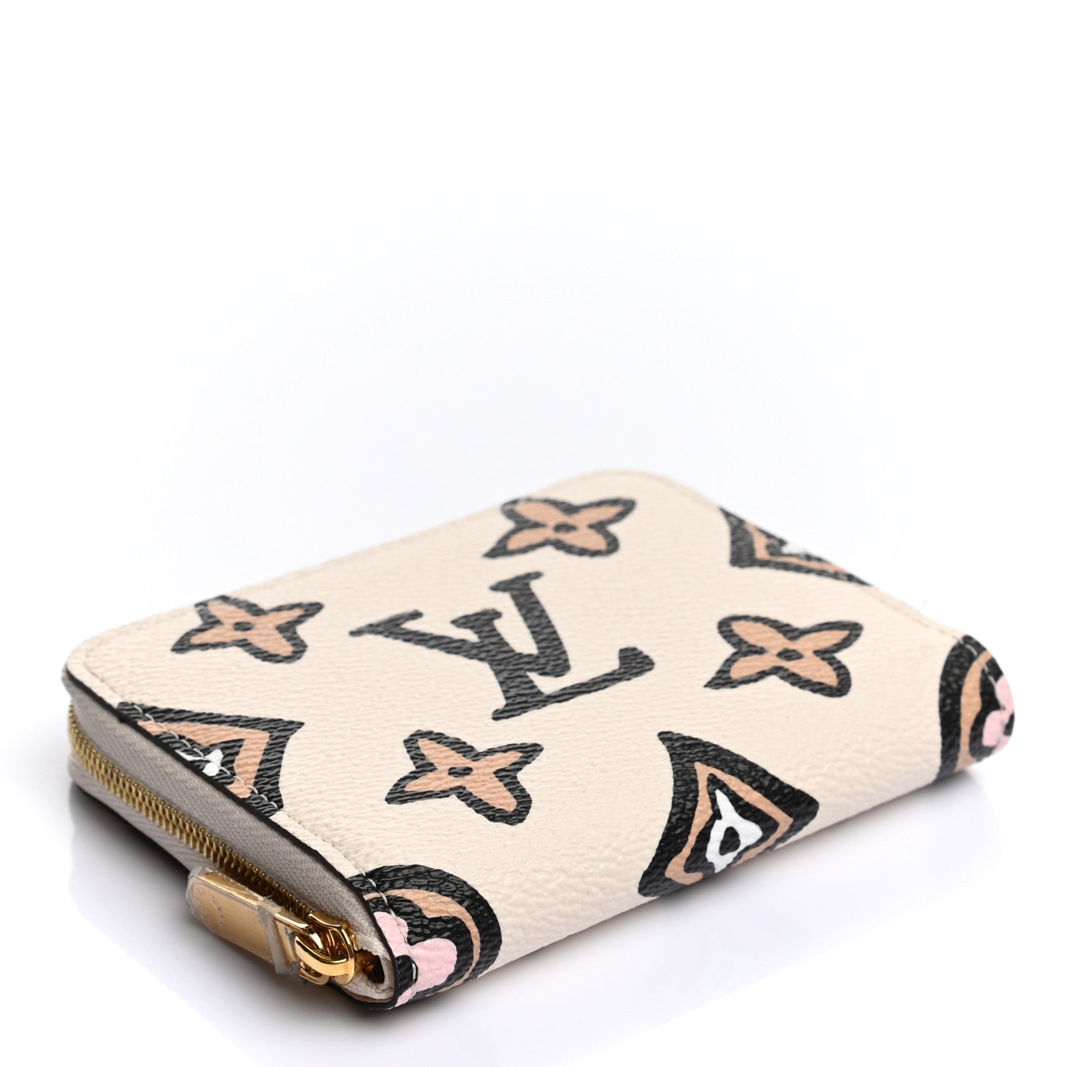 Louis Vuitton Monogram Giant Wild At Heart Zippy Coin Purse Creme 4 of 6