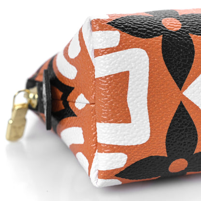 Louis Vuitton Monogram Giant Crafty Cosmetic Pouch Creme Caramel 7 of 8