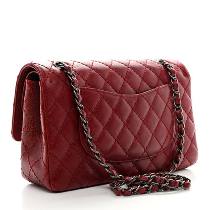 Chanel Caviar Quilted Medium Double Flap Red 3 of 10