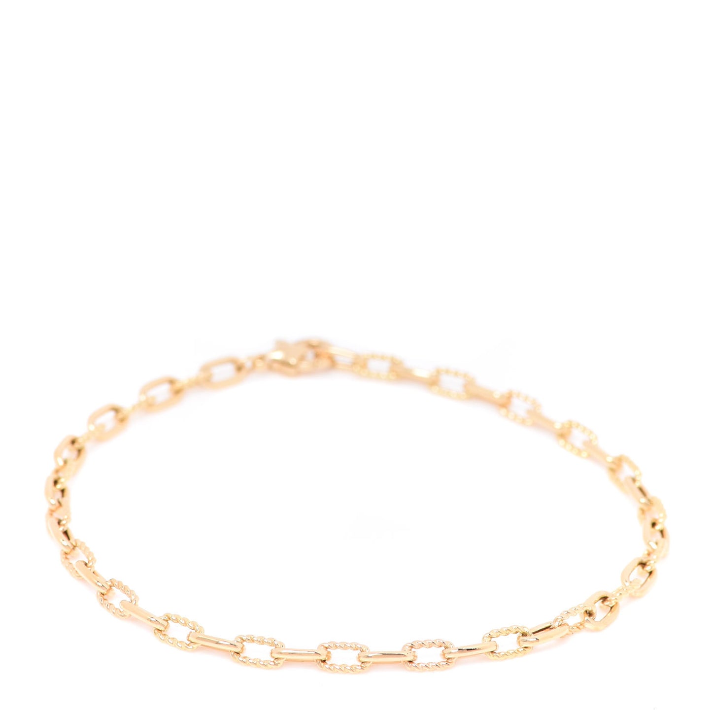 18K Yellow Gold Madison 3mm Classic Chain Bracelet