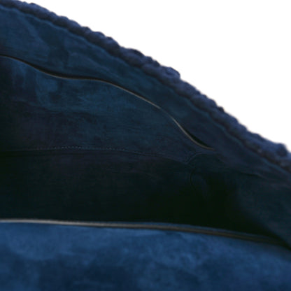 Valentino Garavani Cashmere Medium Roman Stud Shoulder Bag Marine 5 of 8