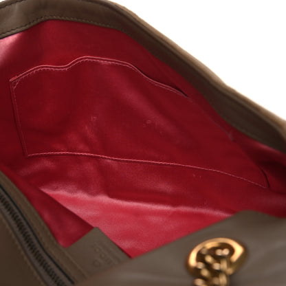 Gucci Velvet Matelasse Medium GG Marmont Shoulder Bag Taupe 5 of 19