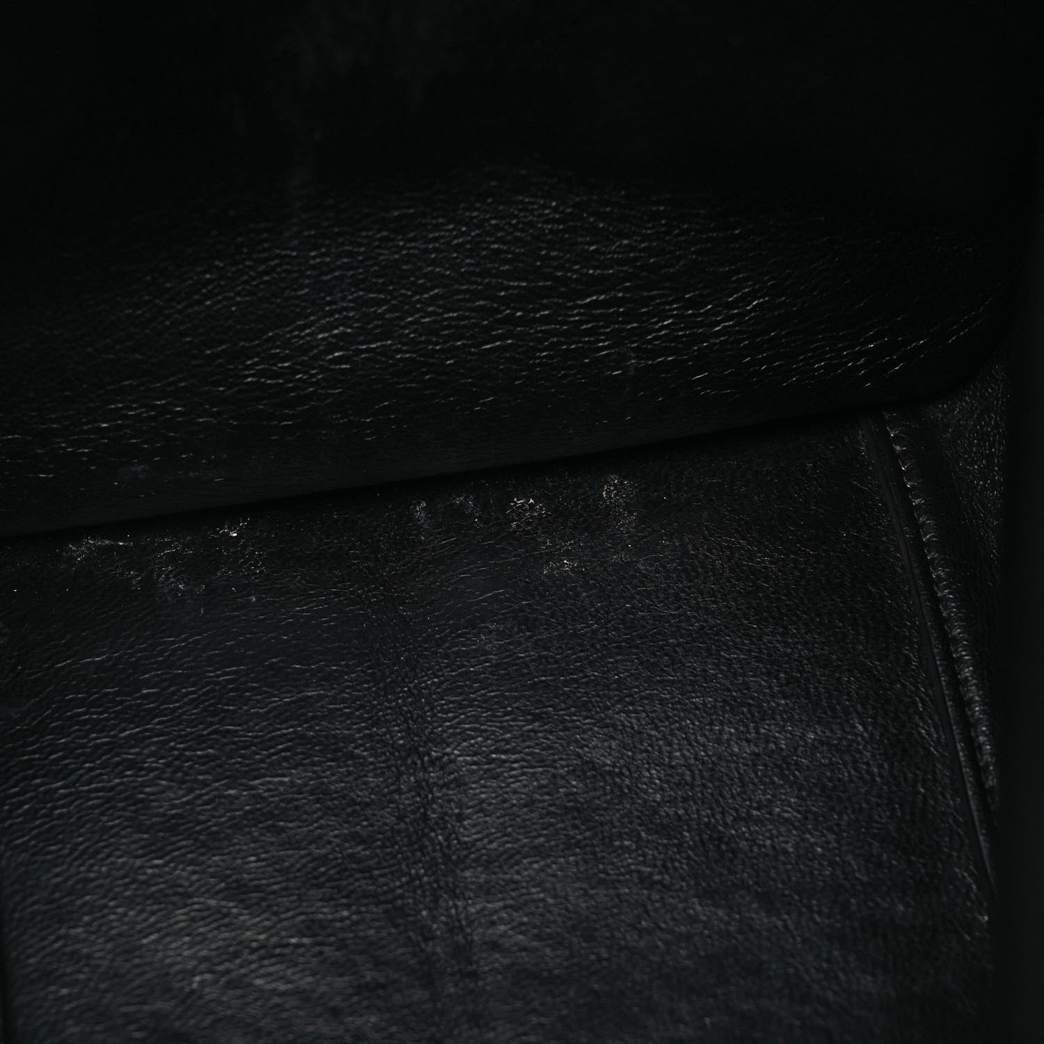 Celine Drummed Calfskin Suede Medium Trapeze Black 12 of 12