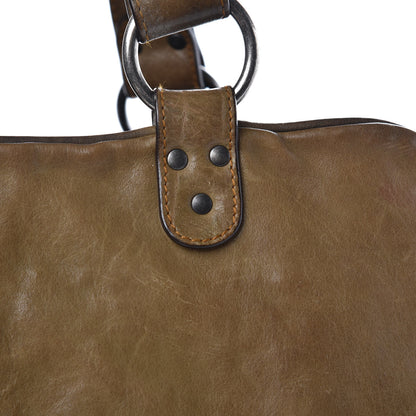 Christian Dior Calfskin Medium Gaucho Double Saddle Bag Green 14 of 19