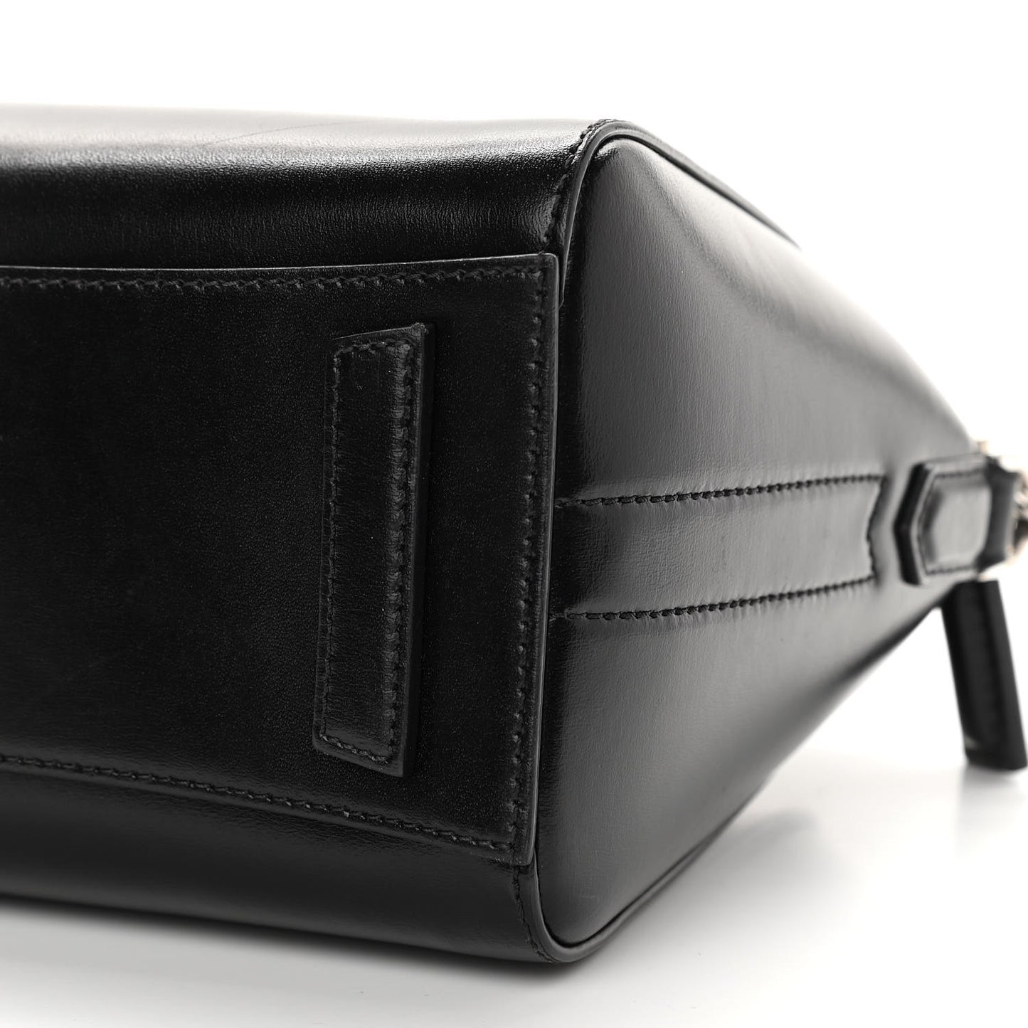 Shiny Lord Calfskin Mini Antigona Black