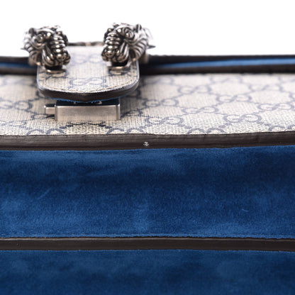 Gucci GG Supreme Monogram Blooms Medium Dionysus Shoulder Bag Beige Navy Vintage Blue 14 of 14