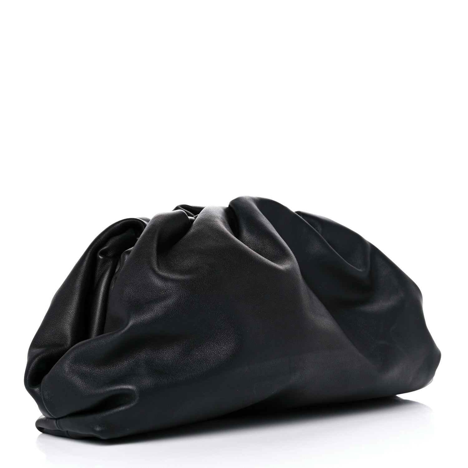 Bottega Veneta Smooth Butter Calf The Pouch Oversized Clutch Black 3 of 9