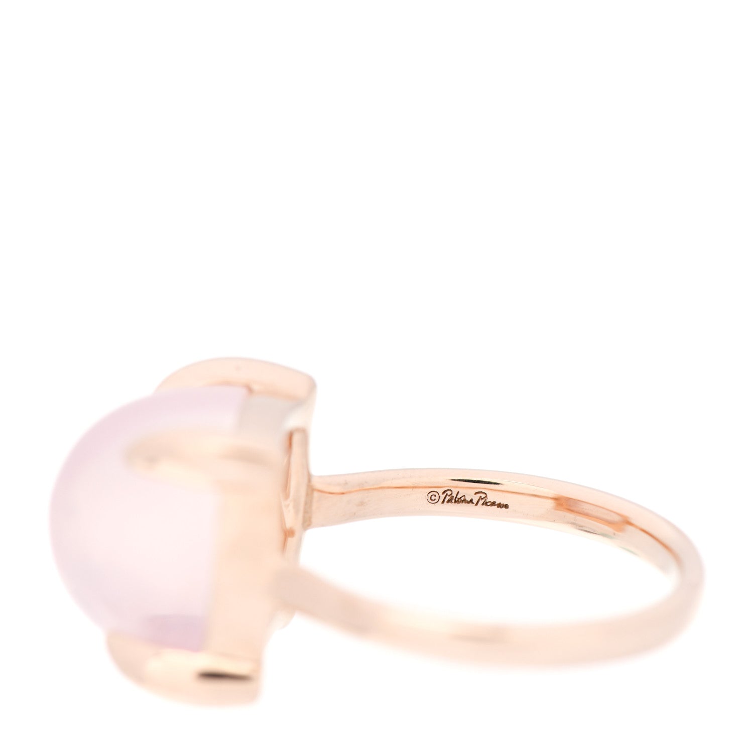Tiffany 18K Rose Gold Rose Quartz 12mm Paloma Picasso Sugar Stacks Ring 54 7 6 of 7