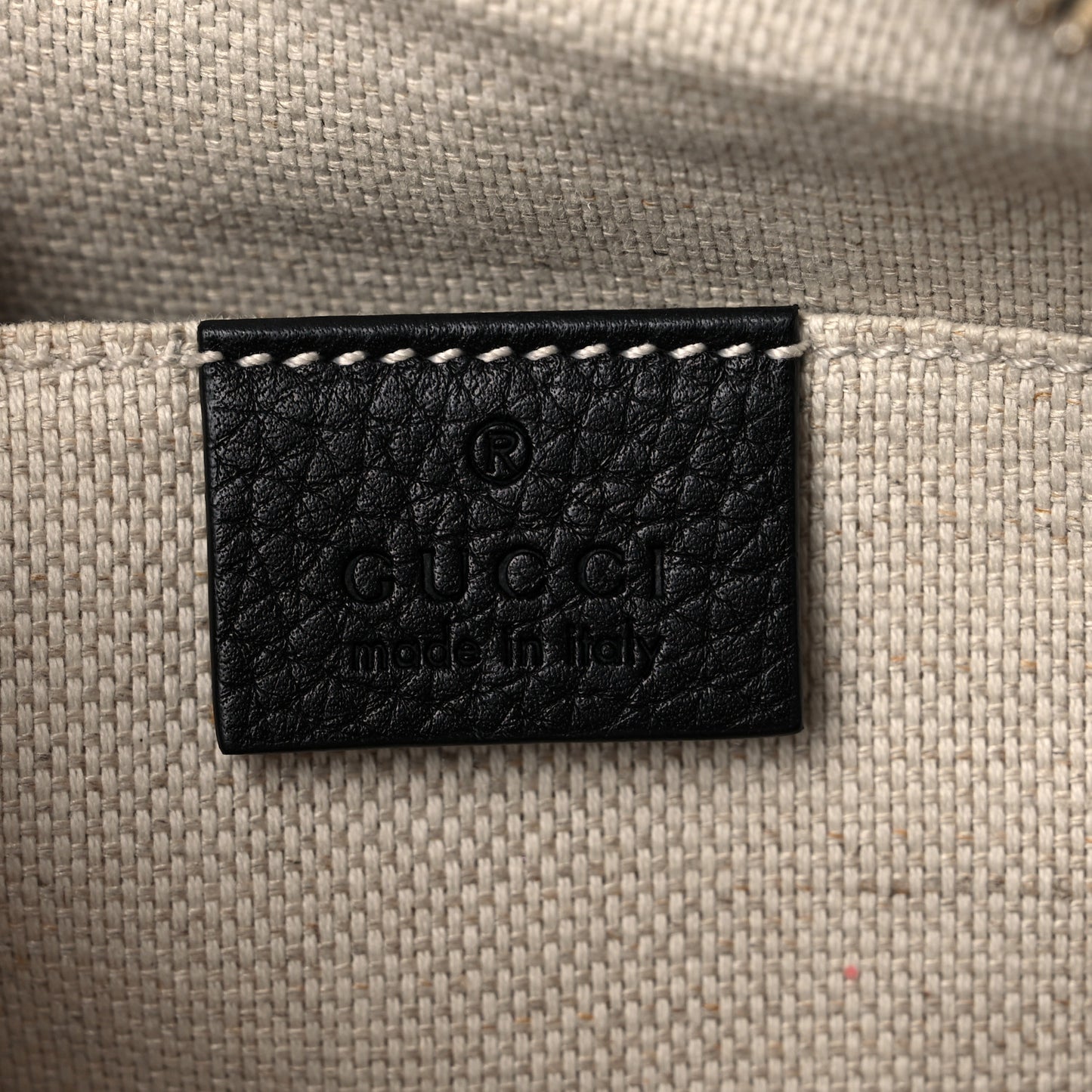 Pebbled Calfskin Small Soho Disco Bag Black