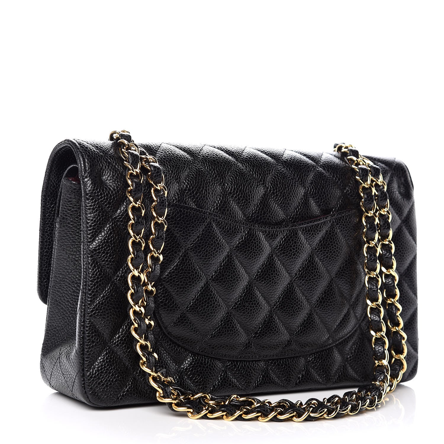 Chanel Caviar Quilted Medium Double Flap Black 4 of 12