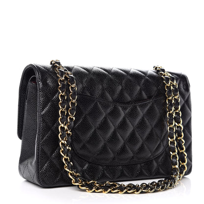 Chanel Caviar Quilted Medium Double Flap Black 4 of 12