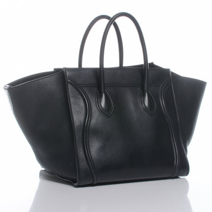 Celine Supple Calfskin Medium Phantom Luggage Black 3 of 8
