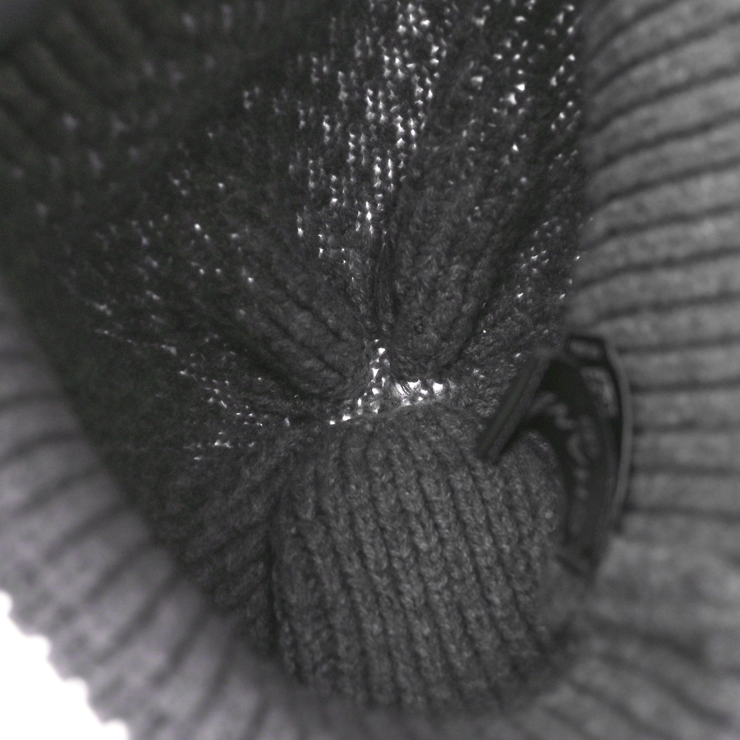 Chanel Cashmere CC Beanie Hat Grey 4 of 5