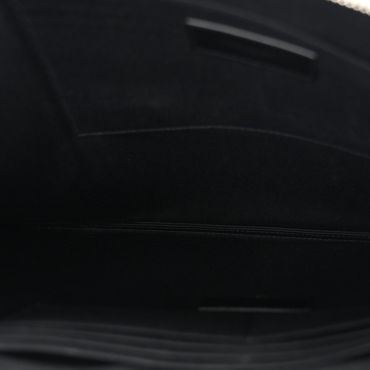 Saint Laurent Calfskin Sweet Dreams Shark Zipped Pouch Black 5 of 8