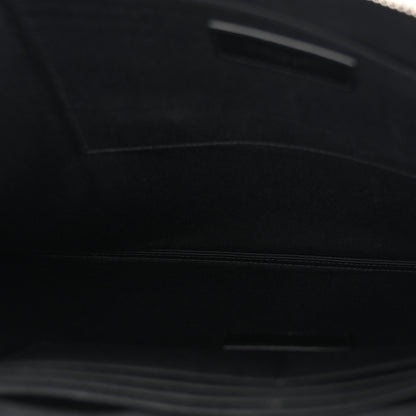 Saint Laurent Calfskin Sweet Dreams Shark Zipped Pouch Black 5 of 8