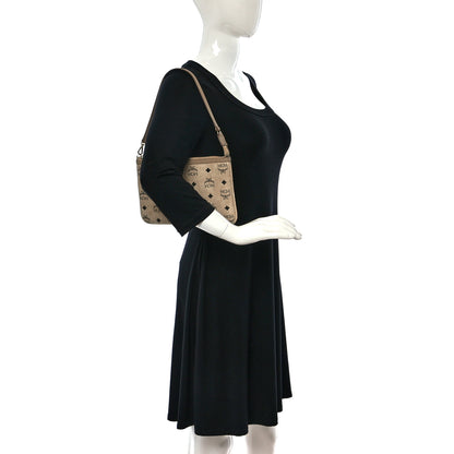 MCM Visetos Medium Pouch Beige 2 of 7