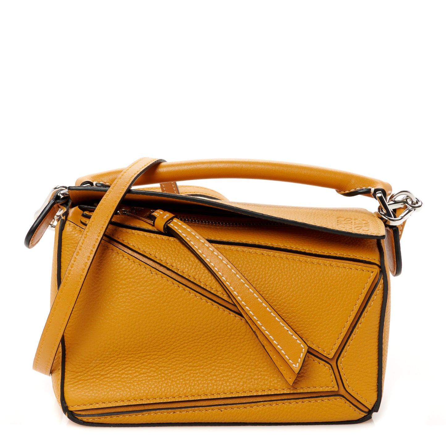 Calfskin Mini Puzzle Bag Narcisus Yellow
