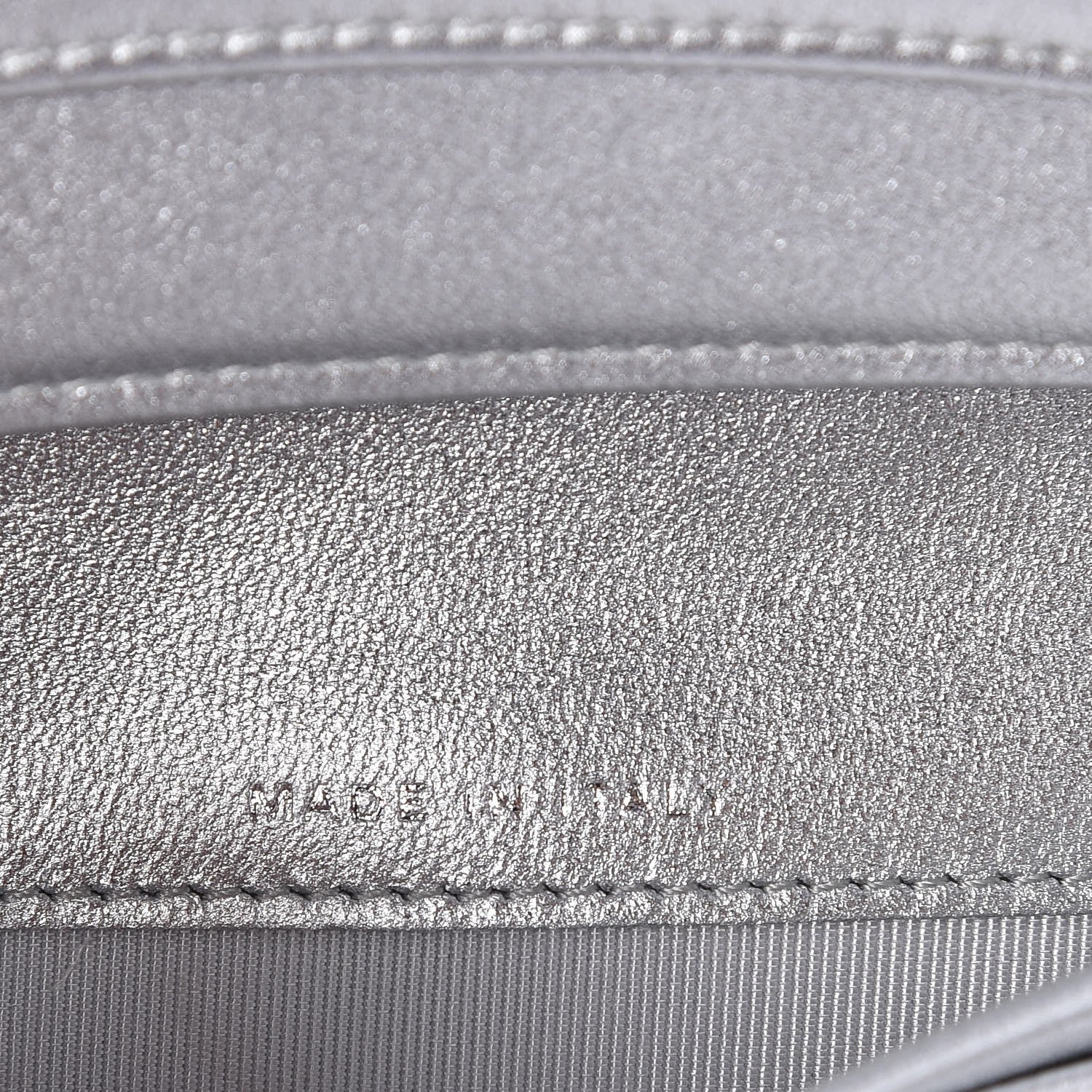 Chanel Metallic Lambskin Yen Wallet Silver 7 of 8