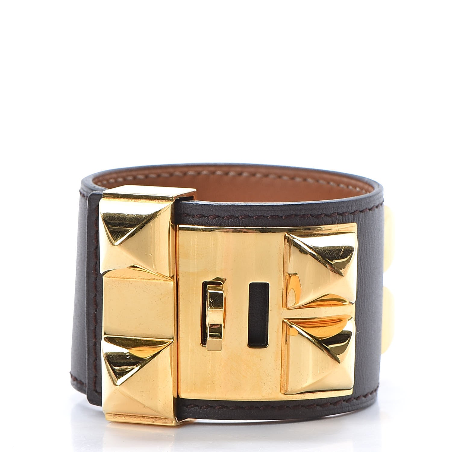 Hermes Chamonix Collier de Chien CDC Bracelet S Chocolate 3 of 8