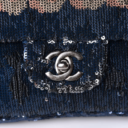 Chanel Sequin Medium Coco Cuba Single Flap Blue 8 of 11