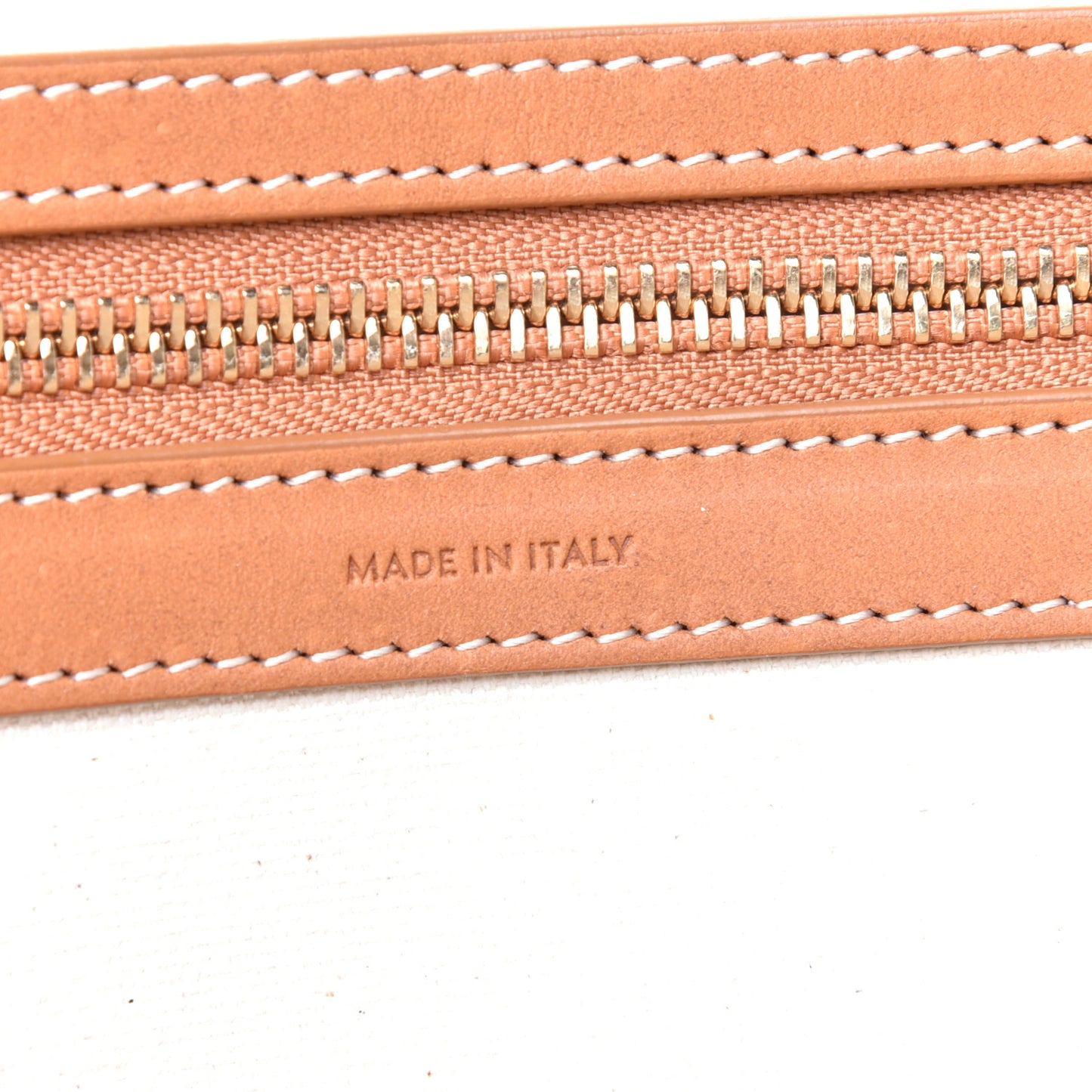 Canvas Calfskin Horizontal Cabas Natural Tan