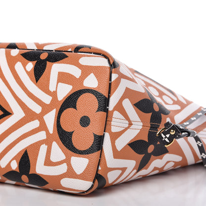 Louis Vuitton Monogram Giant Crafty Neverfull MM Creme Caramel 7 of 9