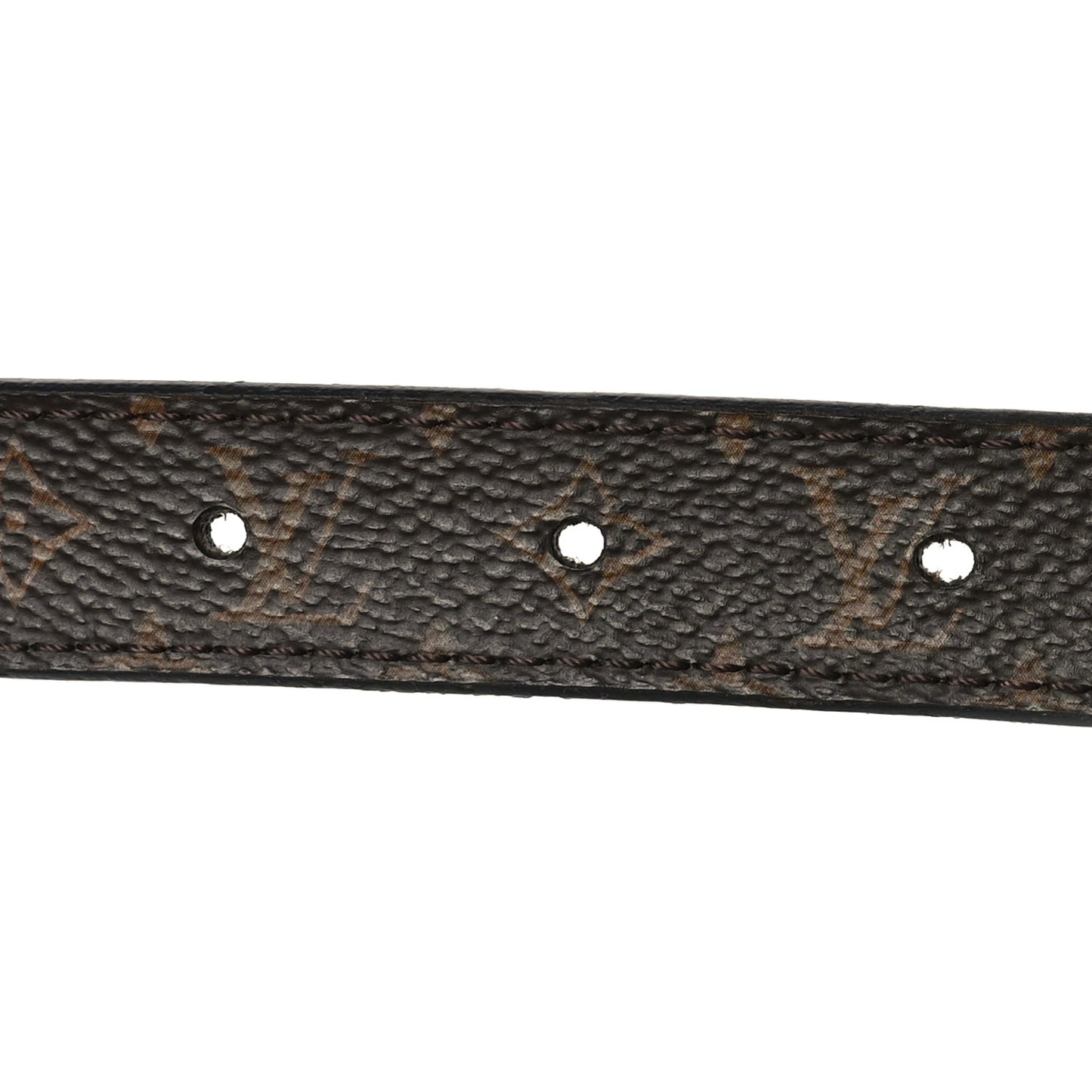 Calfskin Monogram 25mm LV Circle Reversible 80 32 Belt Black