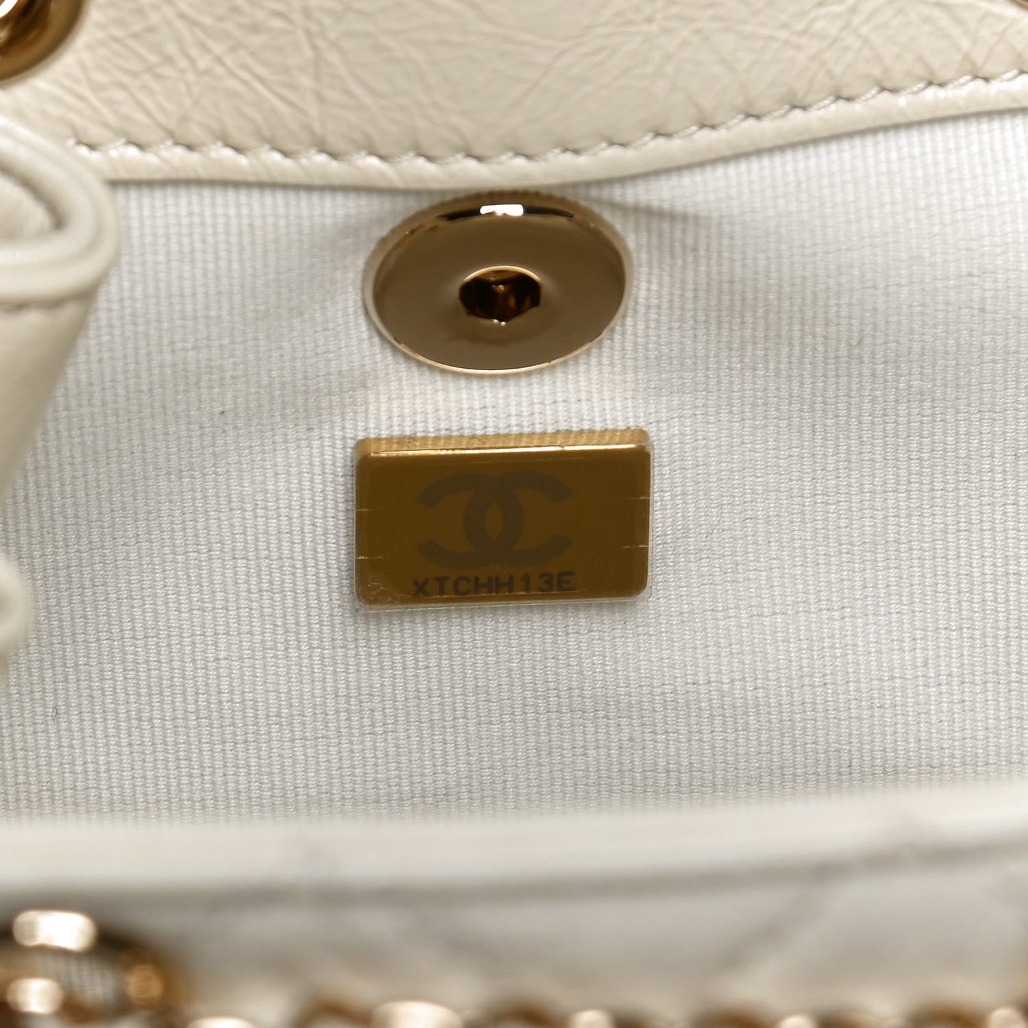 Chanel Glazed Aged Calfskin Quilted Small Duma Drawstring Backpack White 7 of 10