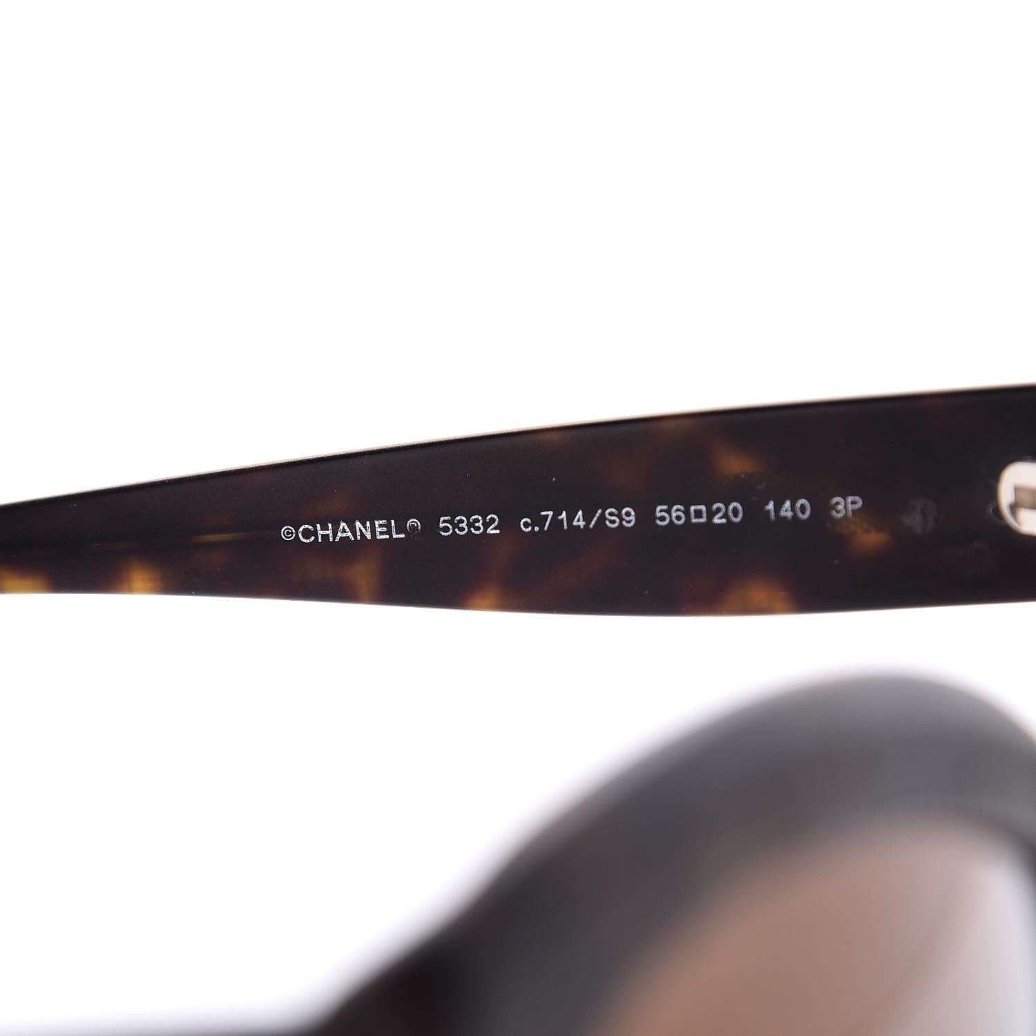 Chanel Tweed Effect CC Polarized Butterfly Signature Sunglasses 5332 Havana 6 of 8